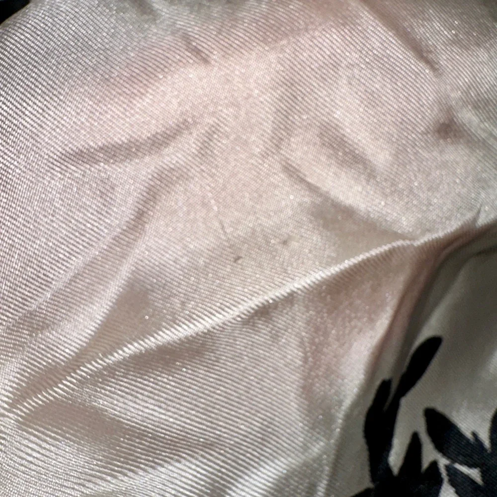Forsum‎ Vintage Silk Scarf Earle Van Doorn Zebra Print Black White Japan 11x82
